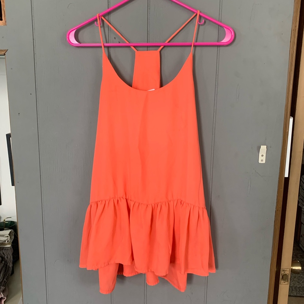 Pink Lily Peplum Tank Top